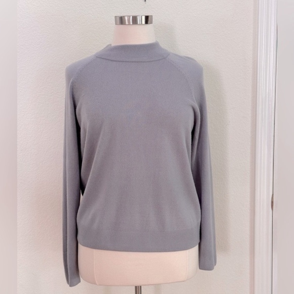 The TOG Shop, XXL, Light gray, zip neck, mock turtleneck sweater